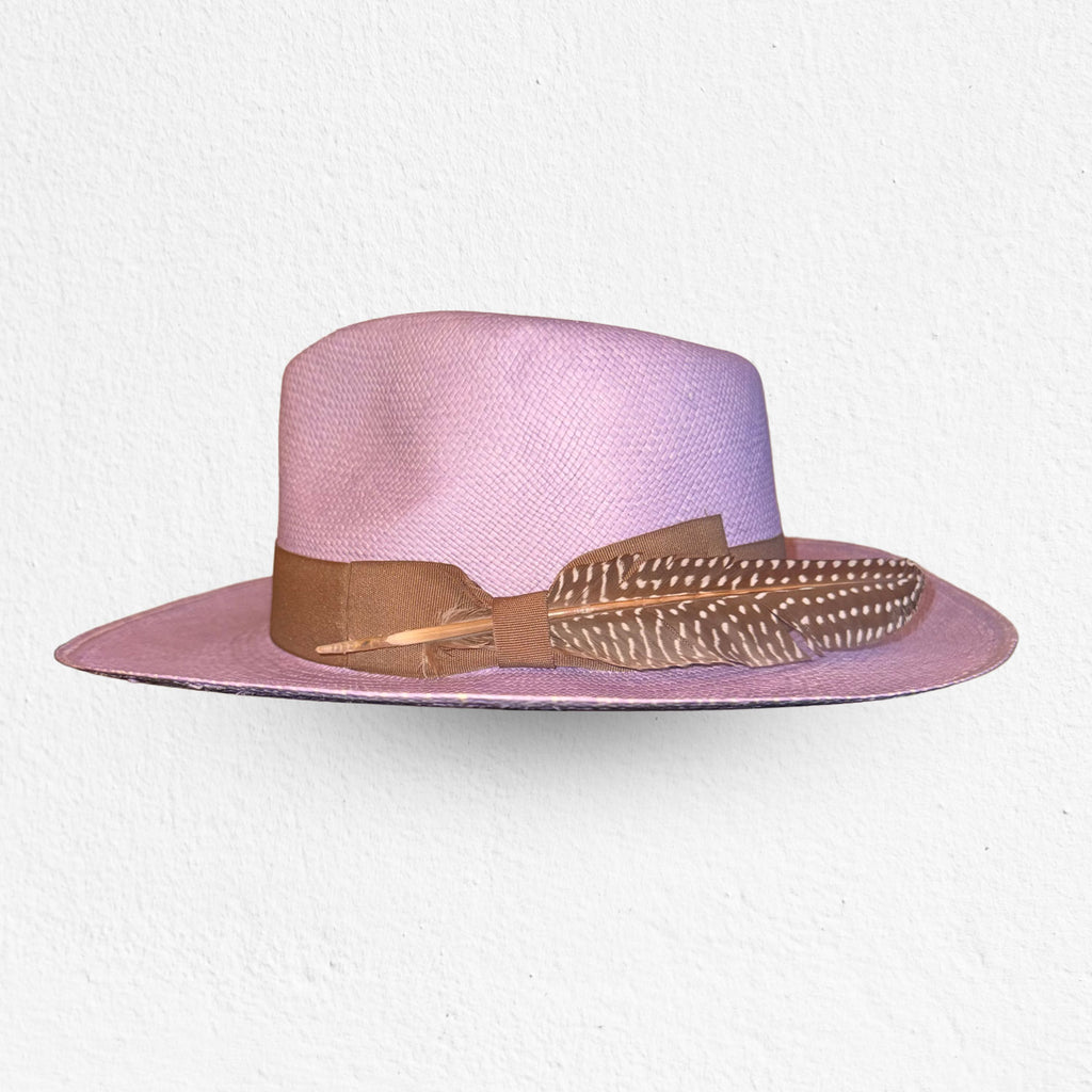 Straw Hat - Lavender